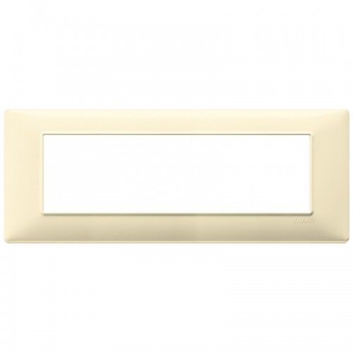 Vimar Plana Abdeckrahmen 7 Module Farbe Creme 14657.04 Vimar Plana Abdeckrahmen 7 Module Farbe Creme 14657.04