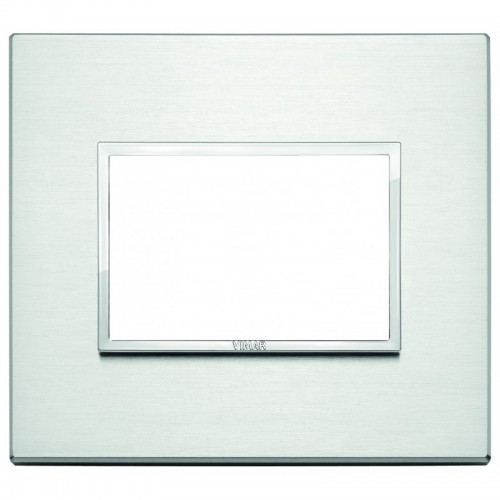 Platte Vimar Eikon Evo 3 Module Aluminium blank 21653.01 Platte Vimar Eikon Evo 3 Module Aluminium blank 21653.01