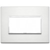 Vimar Eikon Evo Platte 4 Module Aluminium blank 21654.01 Vimar Eikon Evo Platte 4 Module Aluminium blank 21654.01