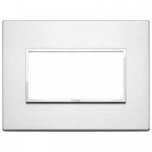 Vimar Eikon Evo Platte 4 Module Aluminium blank 21654.01 Vimar Eikon Evo Platte 4 Module Aluminium blank 21654.01