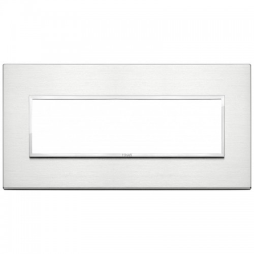 Vimar Eikon Evo Platte 7 Module glänzendes Aluminium 21657.01 Vimar Eikon Evo Platte 7 Module glänzendes Aluminium 21657.01