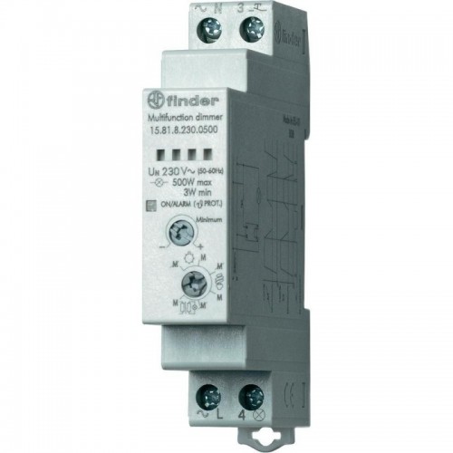 Finder Universal-Dimmer auch für LEDs DIN 230V 15.81.8.230 Finder Universal-Dimmer auch für LEDs DIN 230V 15.81.8.230
