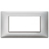 Vimar Plana Abdeckrahmen 7 Module Farbe Metallic Silber 14654.71 Vimar Plana Abdeckrahmen 7 Module Farbe Metallic Silber 14654.71