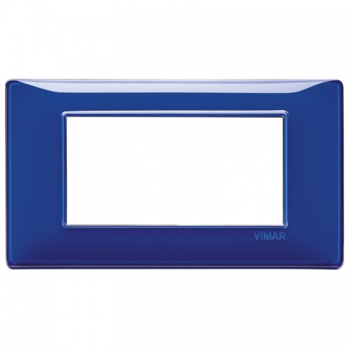 Vimar Plana Abdeckrahmen 4 Module Farbe Saphirblau 14654.50 Vimar Plana Abdeckrahmen 4 Module Farbe Saphirblau 14654.50