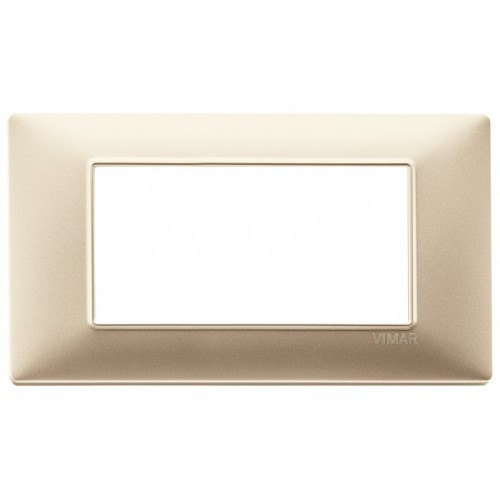Vimar Plana Abdeckrahmen 4 Module Farbe Champagne 14654.22 Vimar Plana Abdeckrahmen 4 Module Farbe Champagne 14654.22