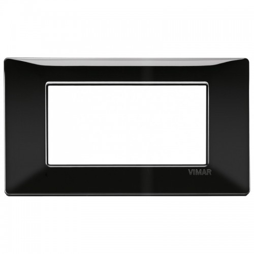 Vimar Plana Platte 4 Module Farbe schwarz 14654.05 Vimar Plana Platte 4 Module Farbe schwarz 14654.05