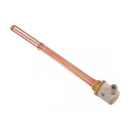 Heizkörper elektrisch CU - 7500W, 400V, L=610 mm, Kupferheizstab mit drei Roh Heizkörper elektrisch CU - 7500W, 400V, L=610 mm, Kupferheizstab mit drei Roh