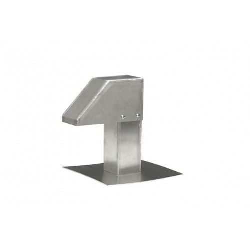 Dachdurchführung 80x80 mm - 1 Auslass aus Aluminium Dachdurchführung 80x80 mm - 1 Auslass aus Aluminium