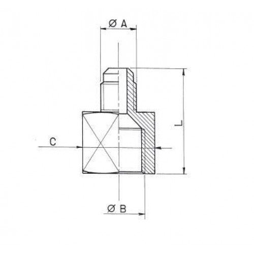 Reduziernippel 5/8' SAE innen x 1/2' SAE außen WIGAM UR3-810, 1 Stk Reduziernippel 5/8' SAE innen x 1/2' SAE außen WIGAM UR3-810, 1 Stk