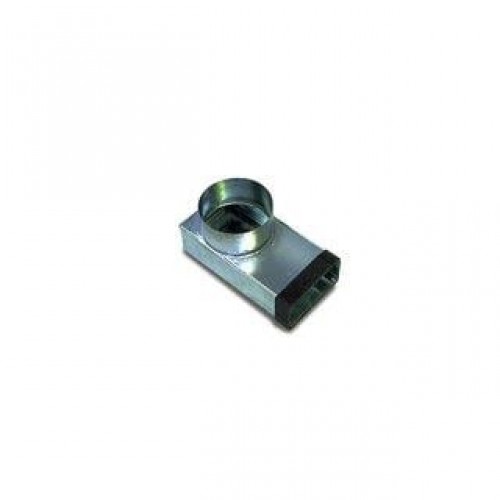 Flachkanal Endstück für Tellerventile NW100x140mm Wohnraumlüftung Flachkanäle