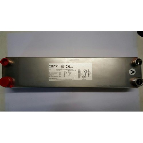 SWEP Plattenwärmetauscher, B25THx30/1P-SC-M, 2x22U + 2x22U(20)+2x1"&22U(20) Außengewinde SWEP Plattenwärmetauscher, B25THx30/1P-SC-M, 2x22U + 2x22U(20)+2x1"&22U(20) Außengewinde