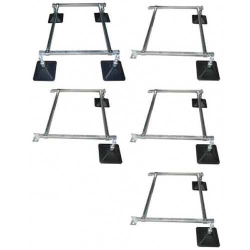 Flachdachkonsole 5000x1300 mm, StrutFoot-10, Traglast 2100 kg, 12 Stützfüße, 10 Gleitarme Flachdachkonsole 5000x1300 mm, StrutFoot-10, Traglast 2100 kg, 12 Stützfüße, 10 Gleitarme