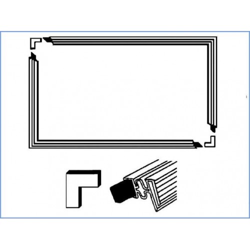 Türdichtung Set für Kühlschrank, 1300 x 700 mm [Misc.]