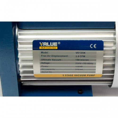 Einstufige Vakuumpumpe VE125N, 70 l/min, 230V, 50-60Hz Einstufige Vakuumpumpe VE125N, 70 l/min, 230V, 50-60Hz