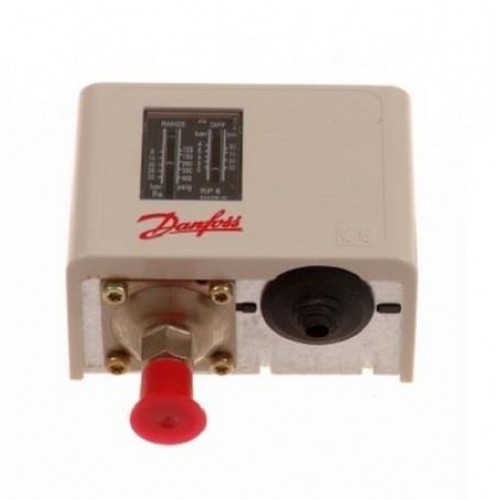 Druckschalter Danfoss Niederdruck, KP1, automatischer Reset, Anschluss 1/4" SAE Druckschalter Danfoss Niederdruck, KP1, automatischer Reset, Anschluss 1/4" SAE