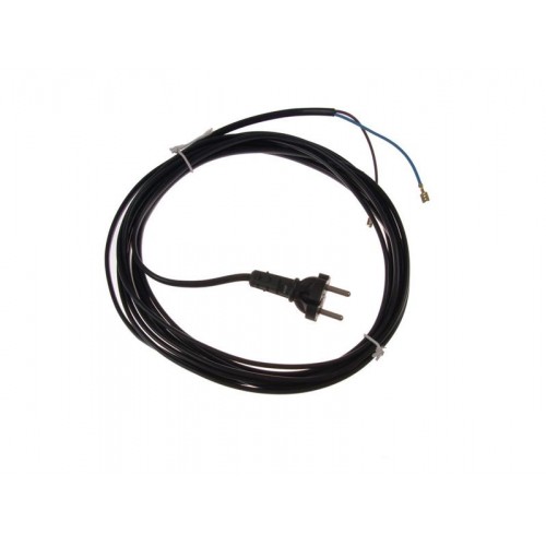 Langes Zulieferkabel, flexibel, L = 6,30 m, 2x 0,75 mm2, schwarz, flacher Stecker Langes Zulieferkabel, flexibel, L = 6,30 m, 2x 0,75 mm2, schwarz, flacher Stecker