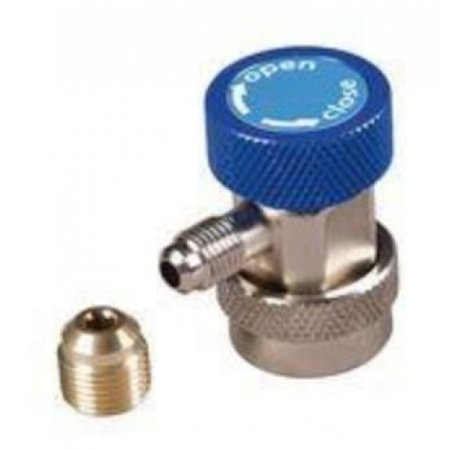 Schnellkupplung BP blau Niederdruck R134a, 1/4"x3/8" SAE WIGAM W-AV134/B4/6 Schnellkupplung BP blau Niederdruck R134a, 1/4"x3/8" SAE WIGAM W-AV134/B4/6