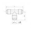 T-Stück 3/4"SAE WIGAM T2-12 T-Stück 3/4"SAE WIGAM T2-12