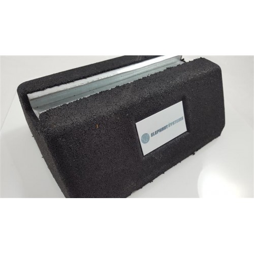 Bodenkonsole 250x180x95 mm, Traglast 160 kg pro Fuß mit Führungsschiene Bodenkonsole 250x180x95 mm, Traglast 160 kg pro Fuß mit Führungsschiene