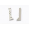 Endkappe fur Sockelleiste PVC - RAL 9002 - links Endkappe fur Sockelleiste PVC - RAL 9002 - links