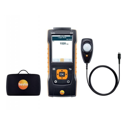 testo 440 Lux-Set Beleuchtungsstärke-Messgerät in Koffer - Nachfolger für testo 545 testo 440 Lux-Set Beleuchtungsstärke-Messgerät in Koffer - Nachfolger für testo 545