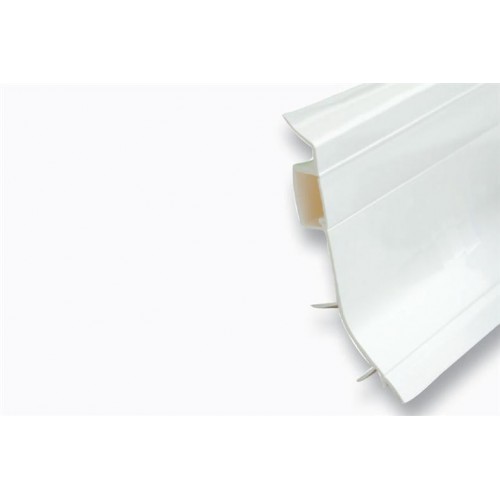 Einfache Sockelleiste aus PVC - RAL 9002 - L=4m, volle Verpackung 80 m Einfache Sockelleiste aus PVC - RAL 9002 - L=4m, volle Verpackung 80 m