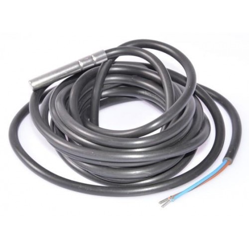 Fühler PTC, L = 3 m, Metallabdeckung 6x40 mm, PVC Kabel, Bereich -30 - +80°C, IP67 Fühler PTC, L = 3 m, Metallabdeckung 6x40 mm, PVC Kabel, Bereich -30 - +80°C, IP67