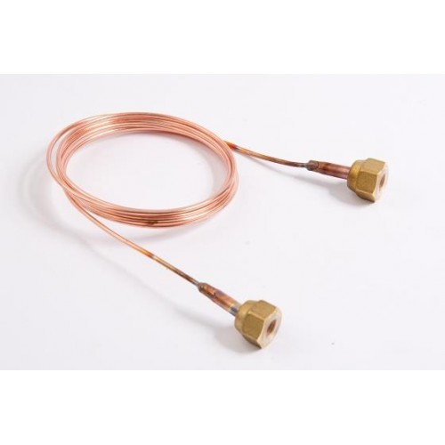 Druckausgleichsleitung / Kapillarrohr mit Überwurfmutter 1/4" SAE, L = 1,0 m, mit Ventildrücker Druckausgleichsleitung / Kapillarrohr mit Überwurfmutter 1/4" SAE, L = 1,0 m, mit Ventildrücker