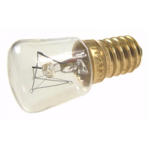 Glühbirne 25 W - E14, für 300 oC Umgebungstemperatur geeignet (d = 22 mm, h = Glühbirne 25 W - E14, für 300 oC Umgebungstemperatur geeignet (d = 22 mm, h =