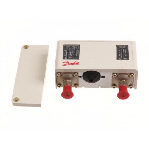 Druckschalter Danfoss Dual, KP15, automatischer Reset, Eingang 1/4" Druckschalter Danfoss Dual, KP15, automatischer Reset, Eingang 1/4"