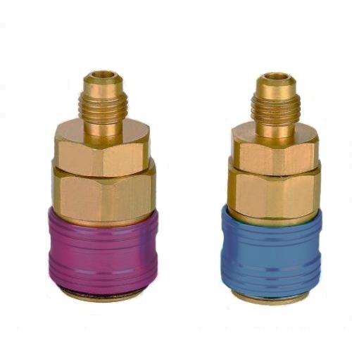 Serviceadapter Schnellkupplung für A/C, 1/4" x 16mm 180° Serviceadapter Schnellkupplung für A/C, 1/4" x 16mm 180°