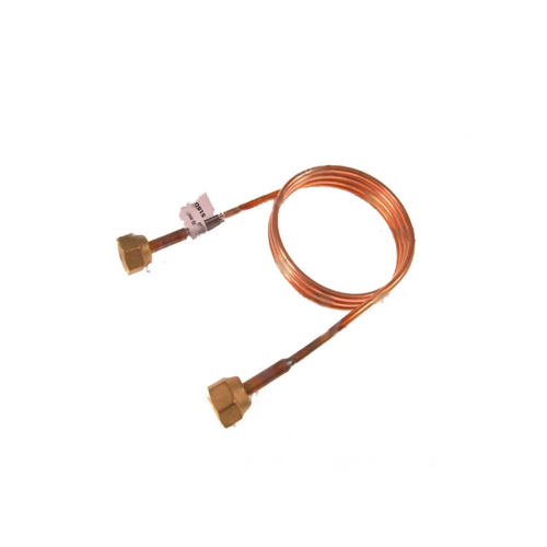 Druckausgleichsleitung / Kapillarrohr mit Muttern 1/4 "SAE, L = 1 m, d = 2,5 mm ohne Ventildrücker, Messing Druckausgleichsleitung / Kapillarrohr mit Muttern 1/4 "SAE, L = 1 m, d = 2,5 mm ohne Ventildrücker, Messing