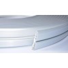 Flexibler Kunststoffstoßfänger,, 80 mm, RAL 9006, Flexibler Kunststoffstoßfänger,, 80 mm, RAL 9006,