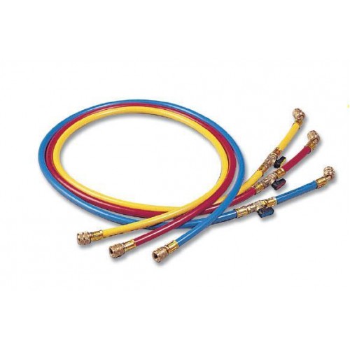 Füllschläuche Set "GY" 150cm 3 Stück, Anschlüsse gerade x 45° mit Drücker mit blister WIGAM 3GYSA/4-4/56V4/BRY Füllschläuche Set "GY" 150cm 3 Stück, Anschlüsse gerade x 45° mit Drücker mit blister WIGAM 3GYSA/4-4/56V4/BRY