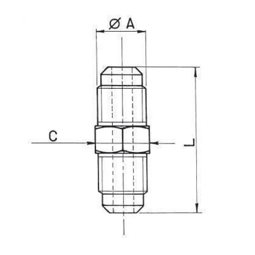 Doppelnippel (Verbindungsnippel) Set 5 Stück 5/8"SAE WIGAM U2-10K Doppelnippel (Verbindungsnippel) Set 5 Stück 5/8"SAE WIGAM U2-10K