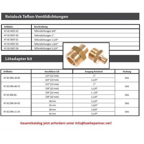 Teflondichtung für Rotalockventil 1.1/4" Teflondichtung für Rotalockventil 1.1/4"