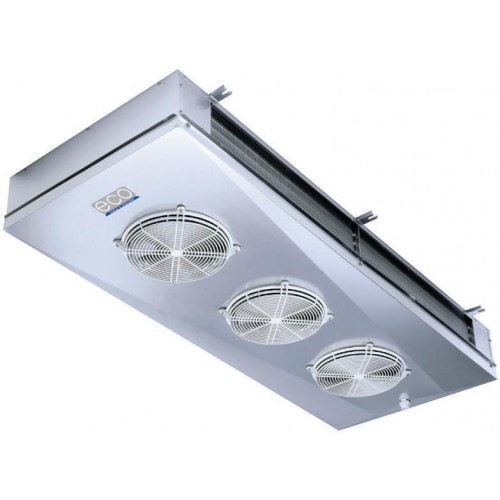 Doppeltausblasender Luftkühler ECO DFE35EH3, 14,3 kW / 12,1 kW, Lüfter 5x315 mm Doppeltausblasender Luftkühler ECO DFE35EH3, 14,3 kW / 12,1 kW, Lüfter 5x315 mm