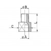 Reduziernippel Bördelanschluss f. 1/4 x NPT 1/8 WIGAM U5-4A Reduziernippel Bördelanschluss f. 1/4 x NPT 1/8 WIGAM U5-4A