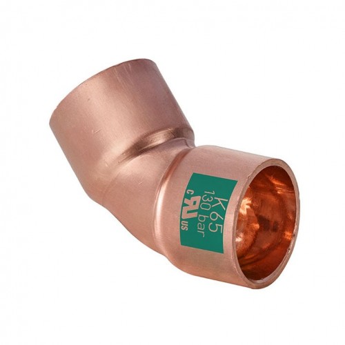 CU-Bogen 45° K65, i/i 3/4", 19mm CU-Bogen 45° K65, i/i 3/4", 19mm