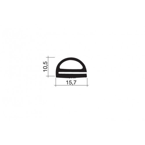 Gummidichtung blaugrau 1m (10,5x15,7) Gummidichtung blaugrau 1m (10,5x15,7)