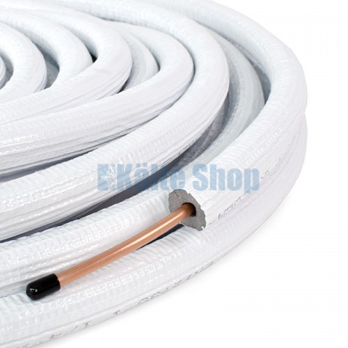Isoliertes Kupferrohr 1/2"-0,8mm 25m Bund
