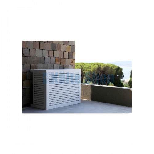 Verkleidung Außeneinheit L Alu RAL9010 950x1100x550-700 Verkleidung Außeneinheit L Alu RAL9010 950x1100x550-700
