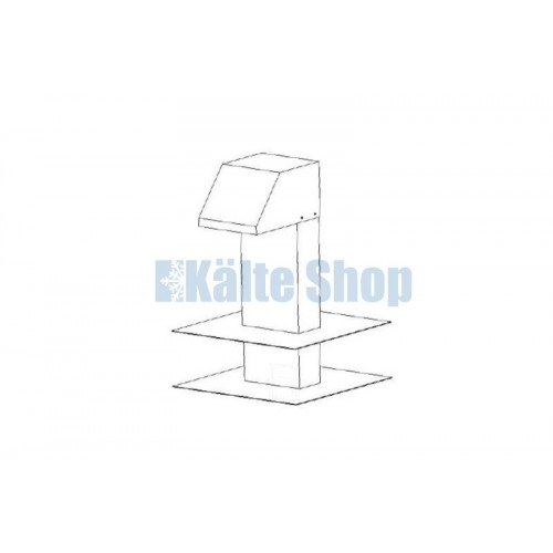 Dachdurchführung Alu mit höhenverstellbaren Unterbau 125x250mm H=600mm Dachdurchführung Alu mit höhenverstellbaren Unterbau 125x250mm H=600mm