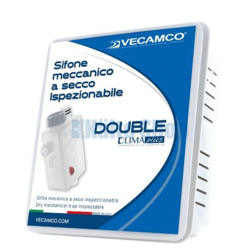 Siphon Double mit horizontalem Auslauf Siphon Double mit horizontalem Auslauf