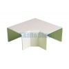 Flacher Bogen 90° Eco Duct 105x60mm elfenbein Flacher Bogen 90° Eco Duct 105x60mm elfenbein