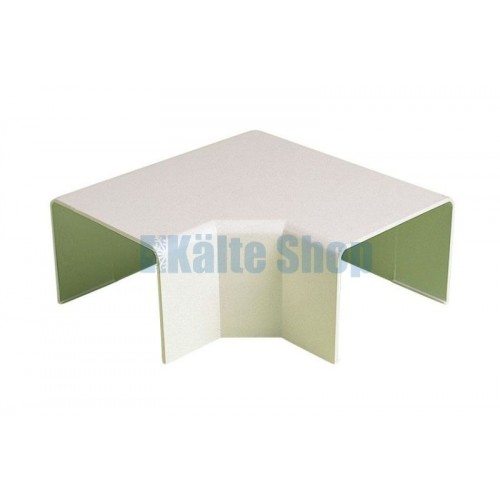 Flacher Bogen 90° Eco Duct 105x60mm elfenbein Flacher Bogen 90° Eco Duct 105x60mm elfenbein