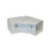 Justierbarer Bogen Speedi Duct 105x65mm weiß Justierbarer Bogen Speedi Duct 105x65mm weiß