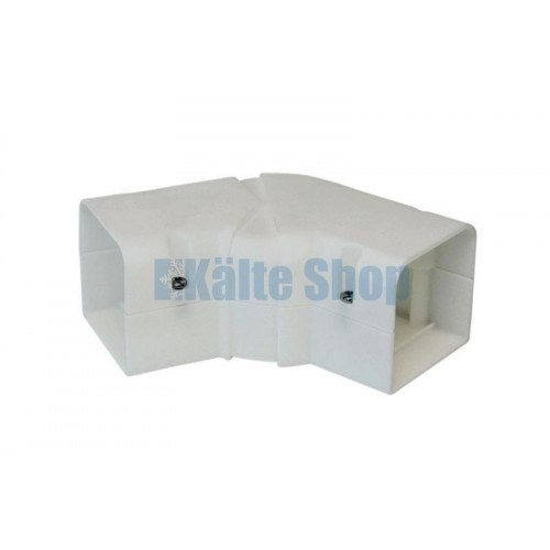 Justierbarer Bogen Speedi Duct 105x65mm weiß Justierbarer Bogen Speedi Duct 105x65mm weiß
