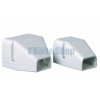 Endkanalstück Speedi Duct 105x65mm elfenbein Endkanalstück Speedi Duct 105x65mm elfenbein
