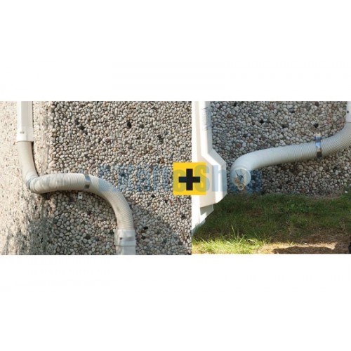 Flexibles Verbindungsstück 105x65mm elfenbein Flexibles Verbindungsstück 105x65mm elfenbein
